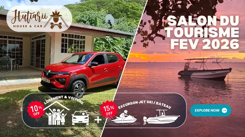 Profitez des packs promo pour vous faire plaisir ! Salon du tourisme Hutiarii house